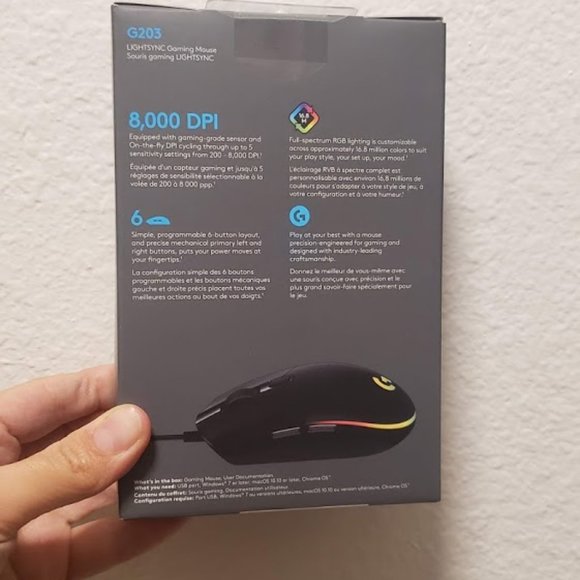 HOST PICK NEW Logitech Wired PC gaming Mouse Computer Minecraft Lightsync laptop - Picture 11 of 14